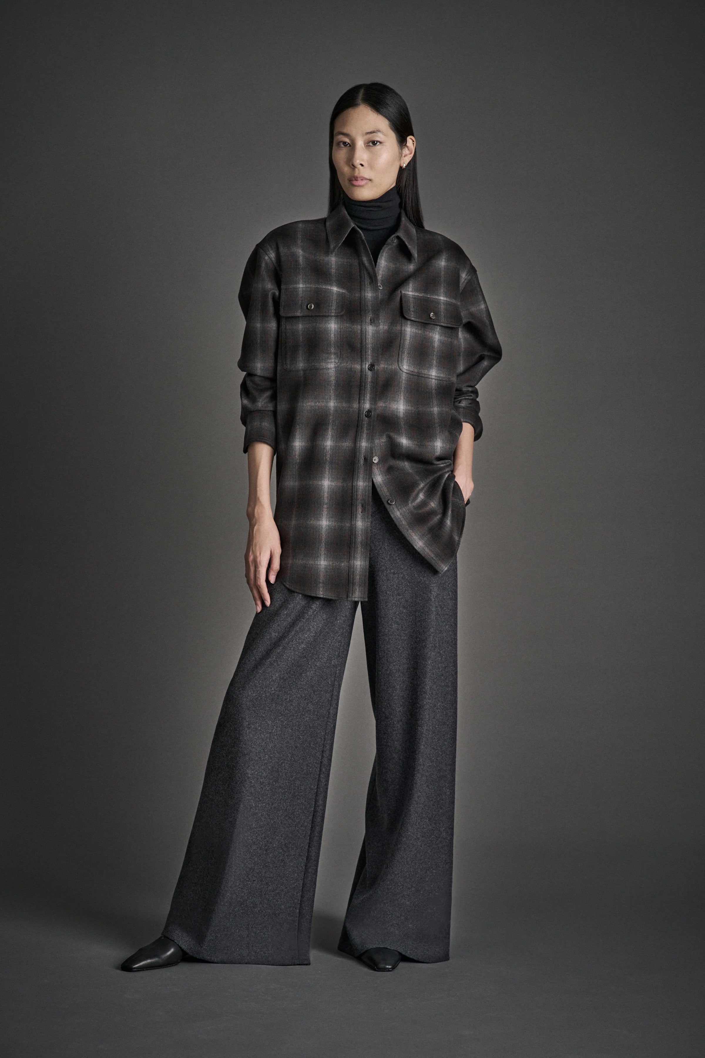 ELOISE SHIRT - Ombre plaid