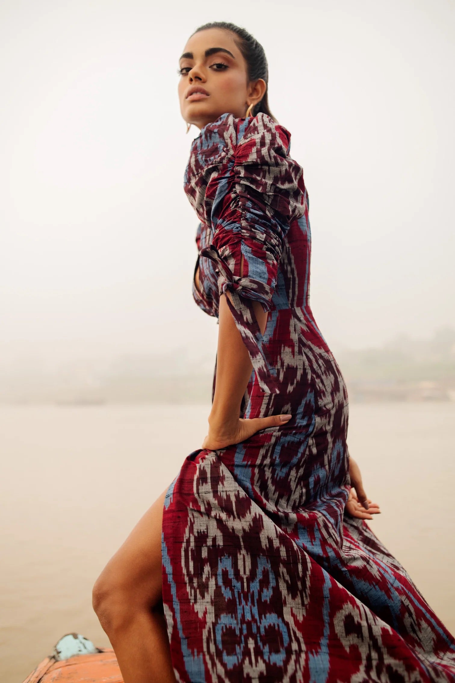WINE CANDELA DRESS