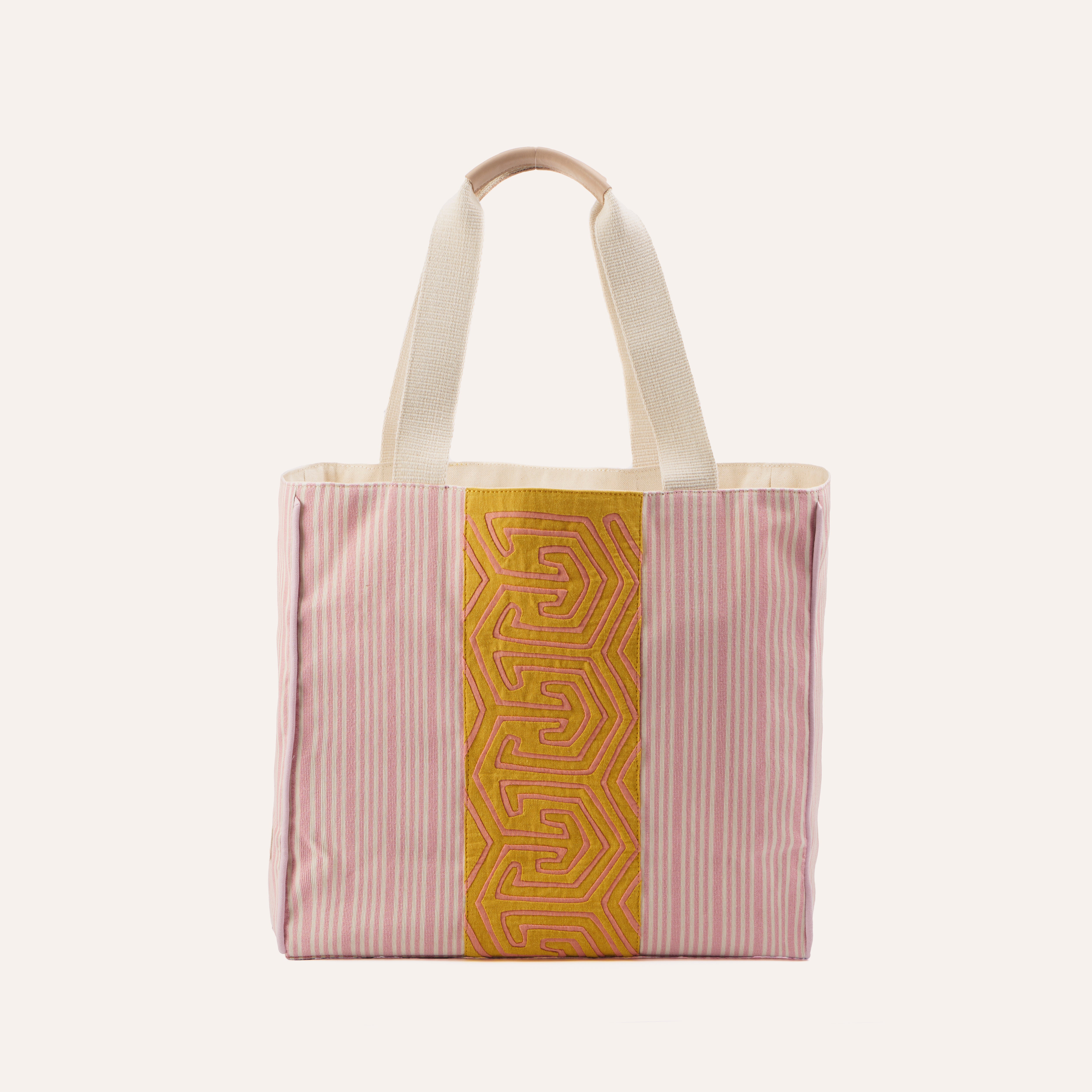 Kuna Tote - Pink/Yellow