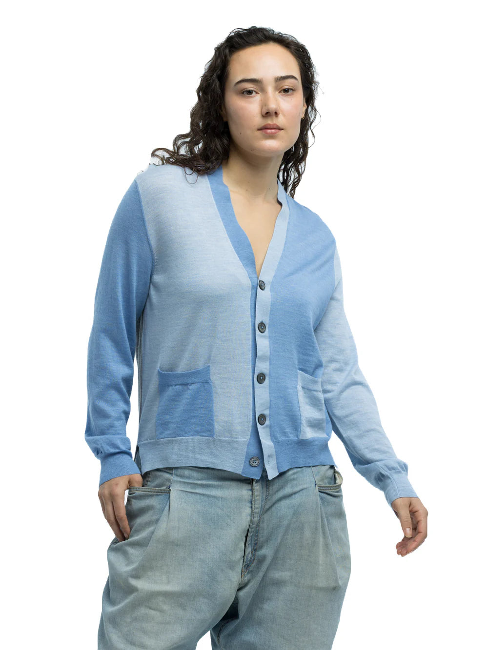 Adrian Color Blocked Cardigan