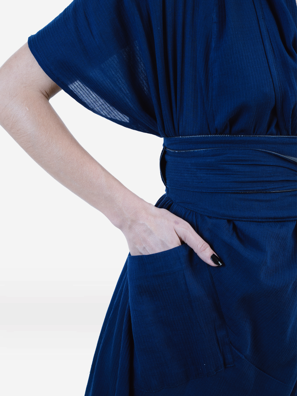 MOROCCAN KIMONO NAVY BLUE