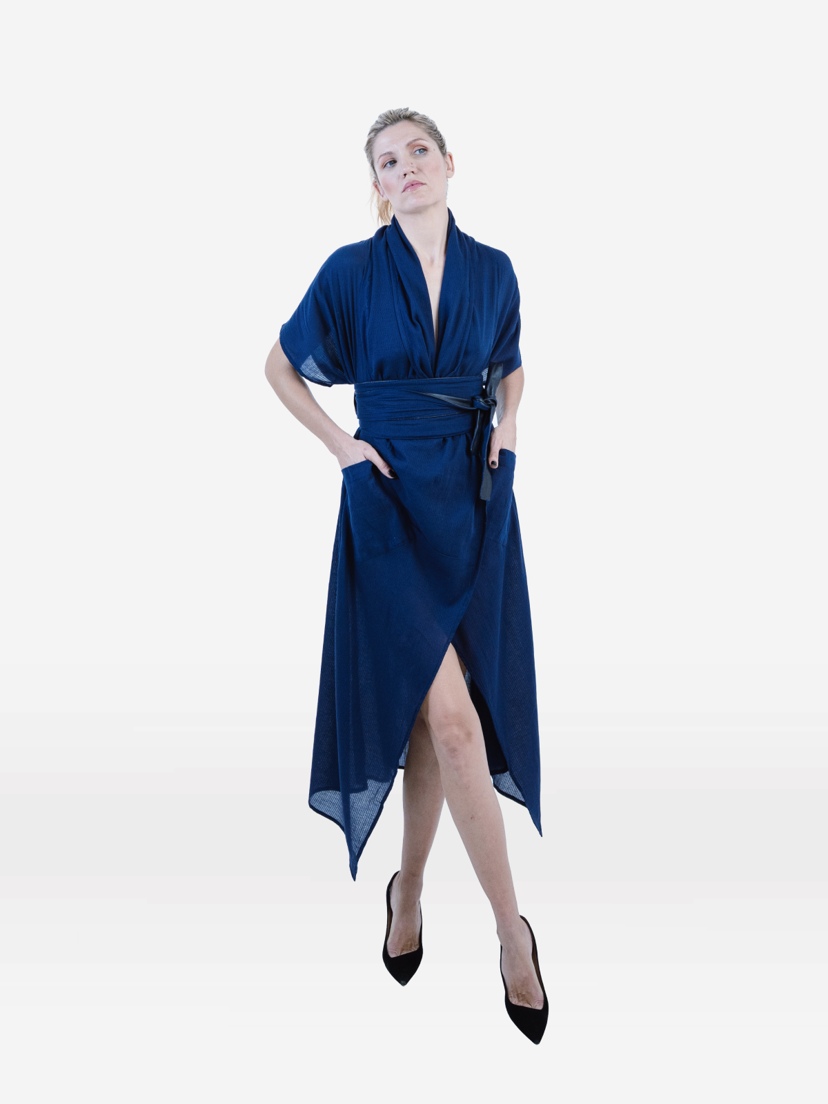 MOROCCAN KIMONO NAVY BLUE
