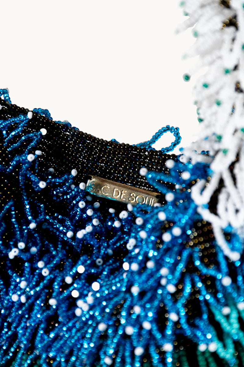 NINA BAG - GREENS, BLUES & WHITE