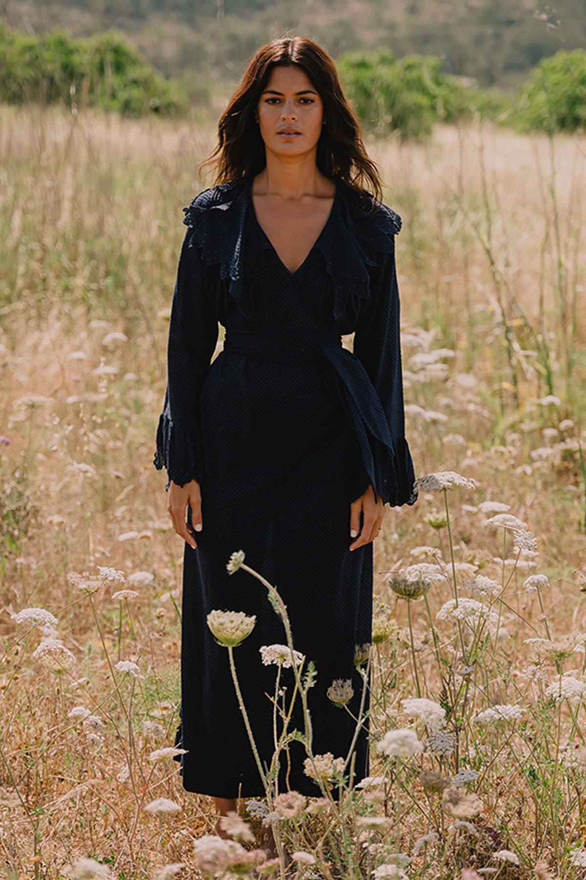 ROMANTIC I LONG SLEEVE KAFTAN I NAVY