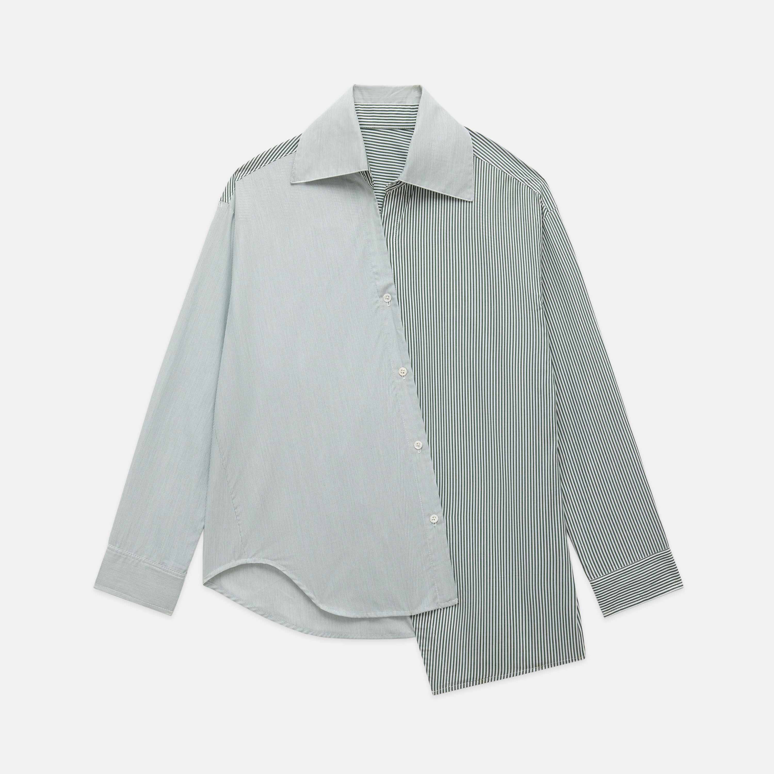 The Marbella Shirt - Green Stripe