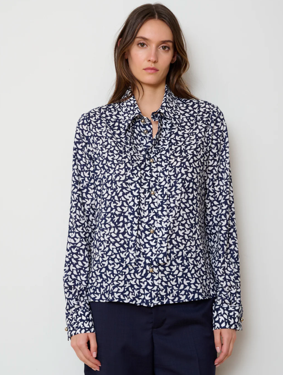 THE ACADEMY BLOUSE II - MIDNIGHT MULTI