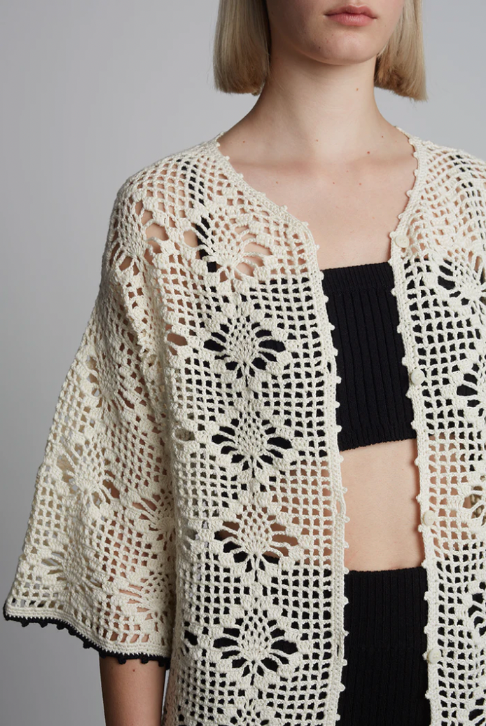 VIOLET CROCHET COVER-UP I IVORY
