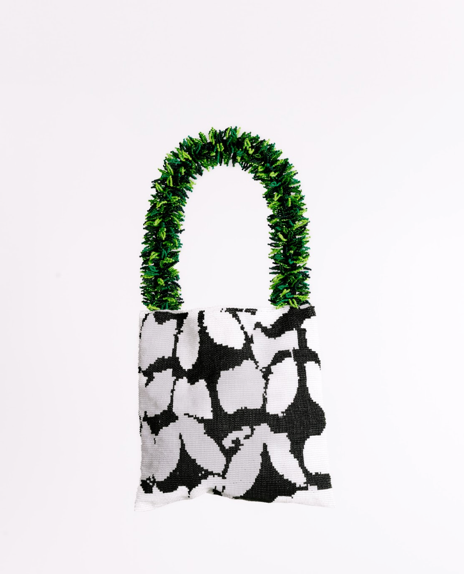 CLASH OF PRINTS BLACK, WHITE & GREEN