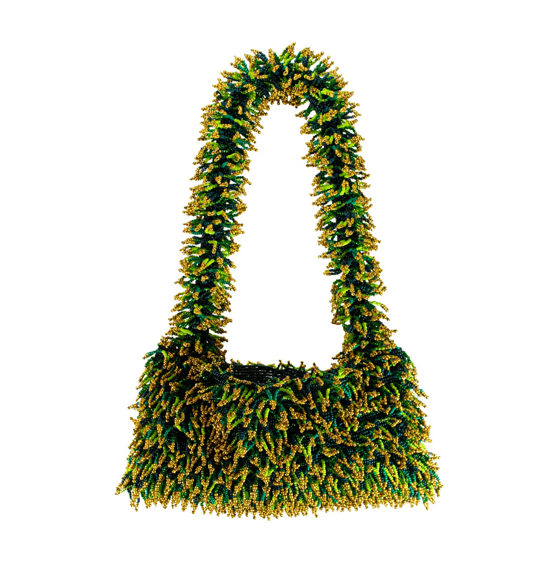 NINA BAG - GREEN & GOLD