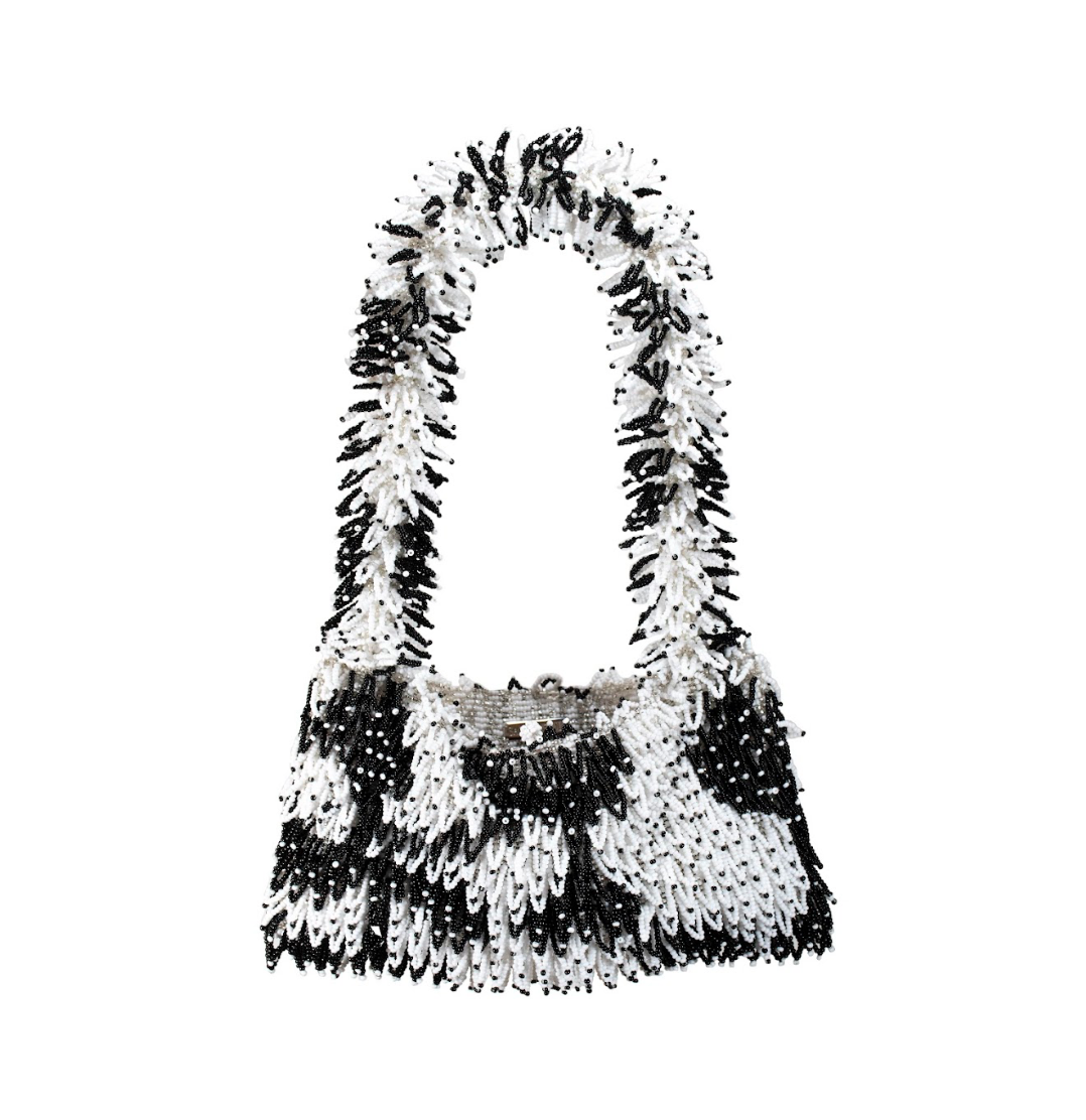 NINA BAG - WHITE & BLACK