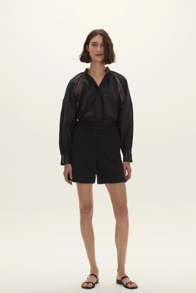 BAHIA COTTON SHIRT - BLACK