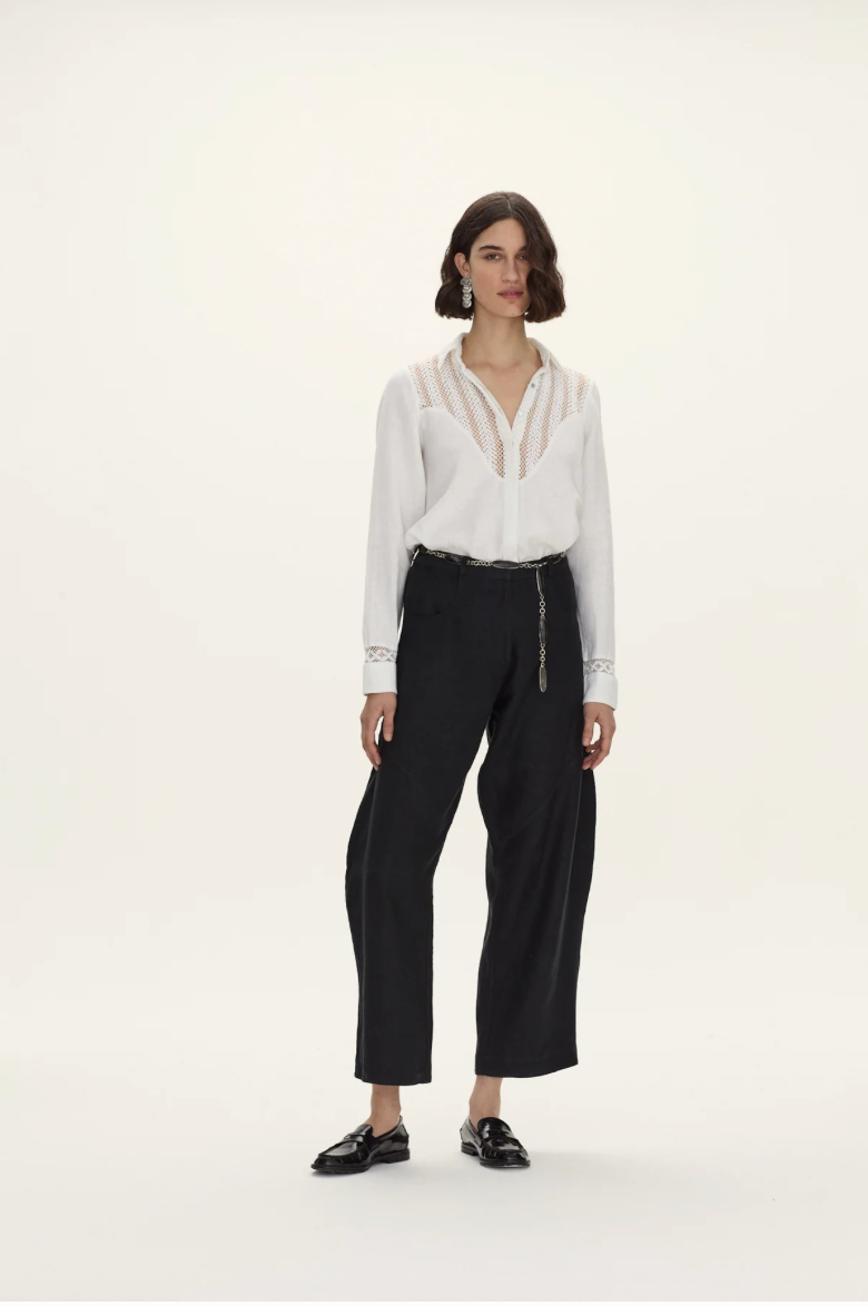 DUNA LINEN PANT - BLACK