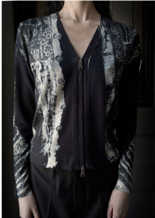 VICTORIAN PRINT CARDIGAN