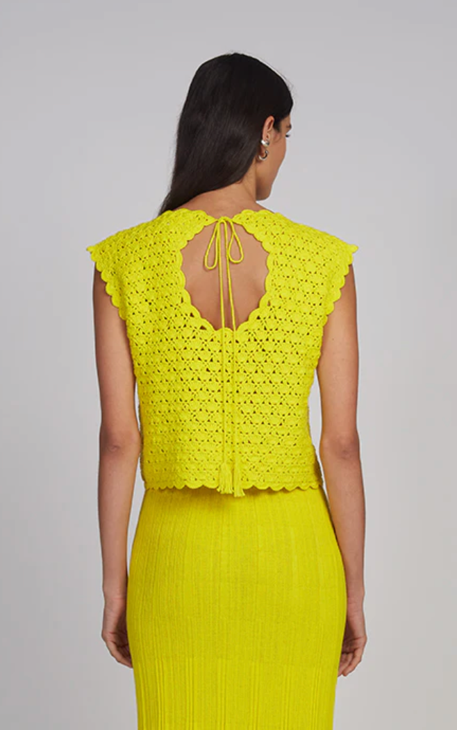 ZARIA CROCHET TOP I LIMONE