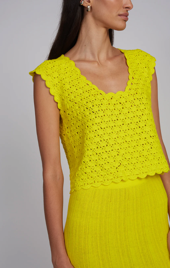 ZARIA CROCHET TOP I LIMONE