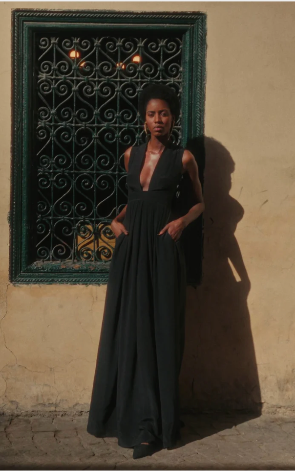 MOROCCAN SILK SLEEVELESS DRESS