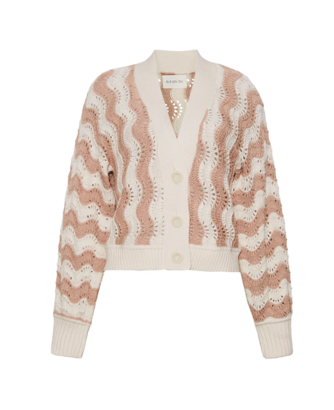 LUNA CARDI I IVORY/SAND