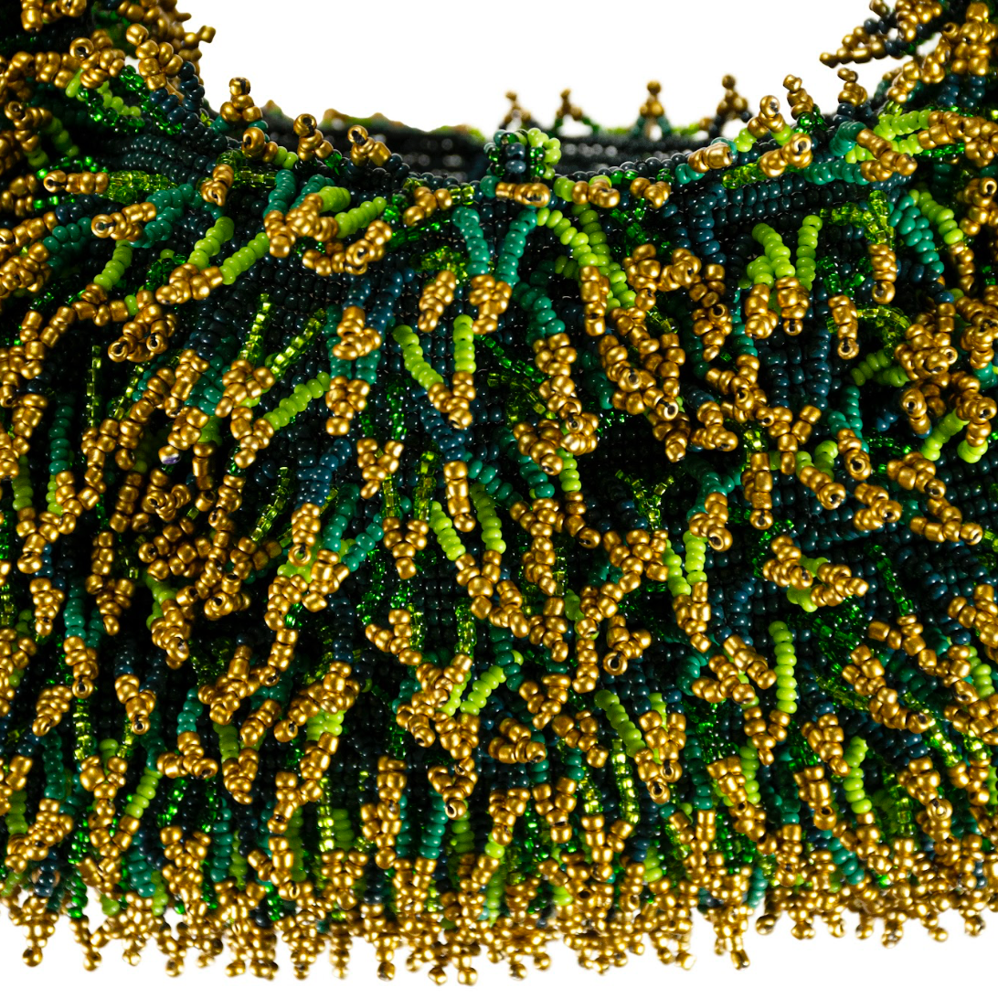 NINA BAG - GREEN & GOLD