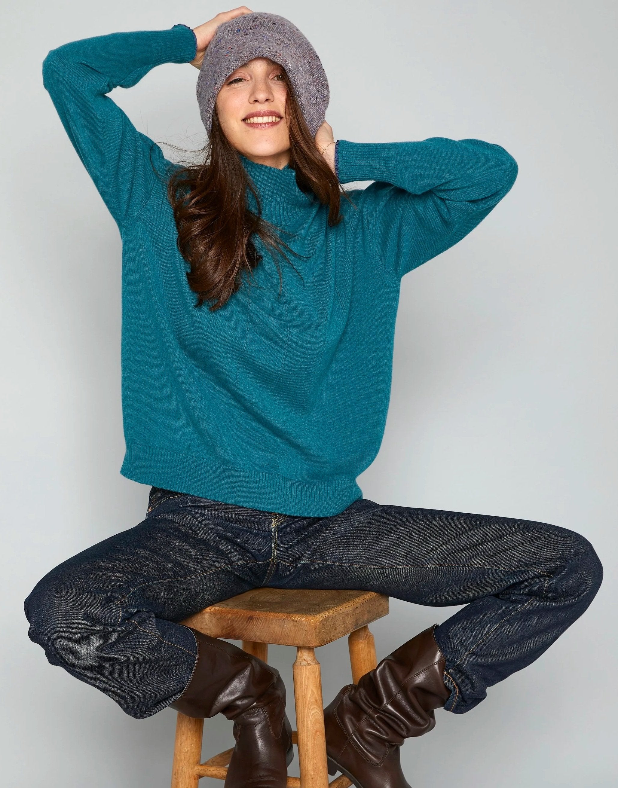 VIENNA SWEATER IN TEAL