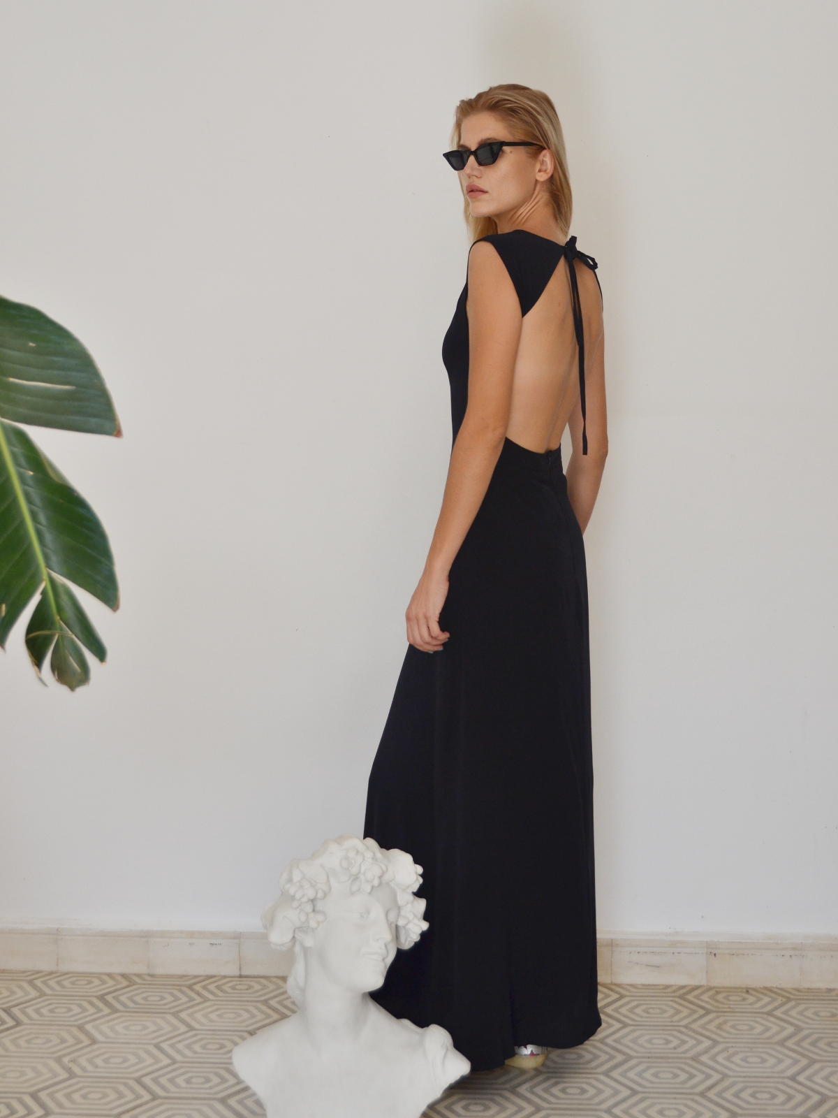 MOROCCAN SILK SLEEVELESS DRESS