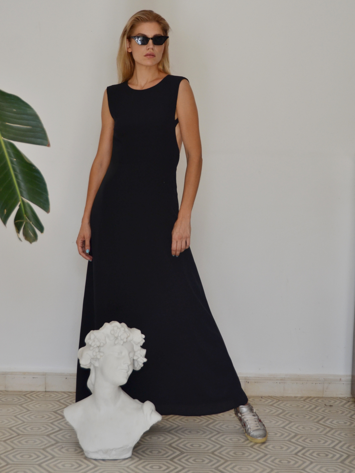 MOROCCAN SILK SLEEVELESS DRESS