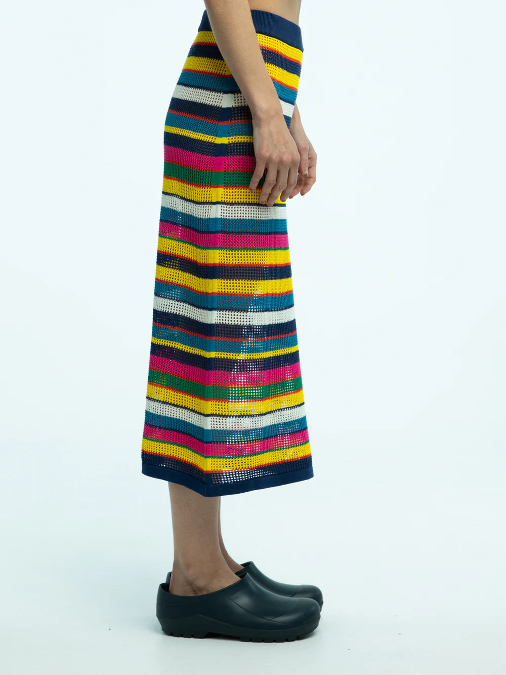 Wilms Mesh Stitch Stripe Skirt