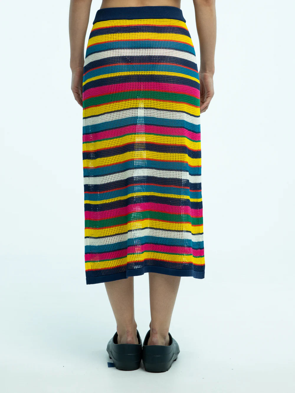 Wilms Mesh Stitch Stripe Skirt
