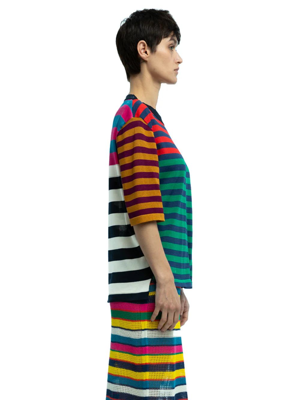 Fil Striped Crewneck