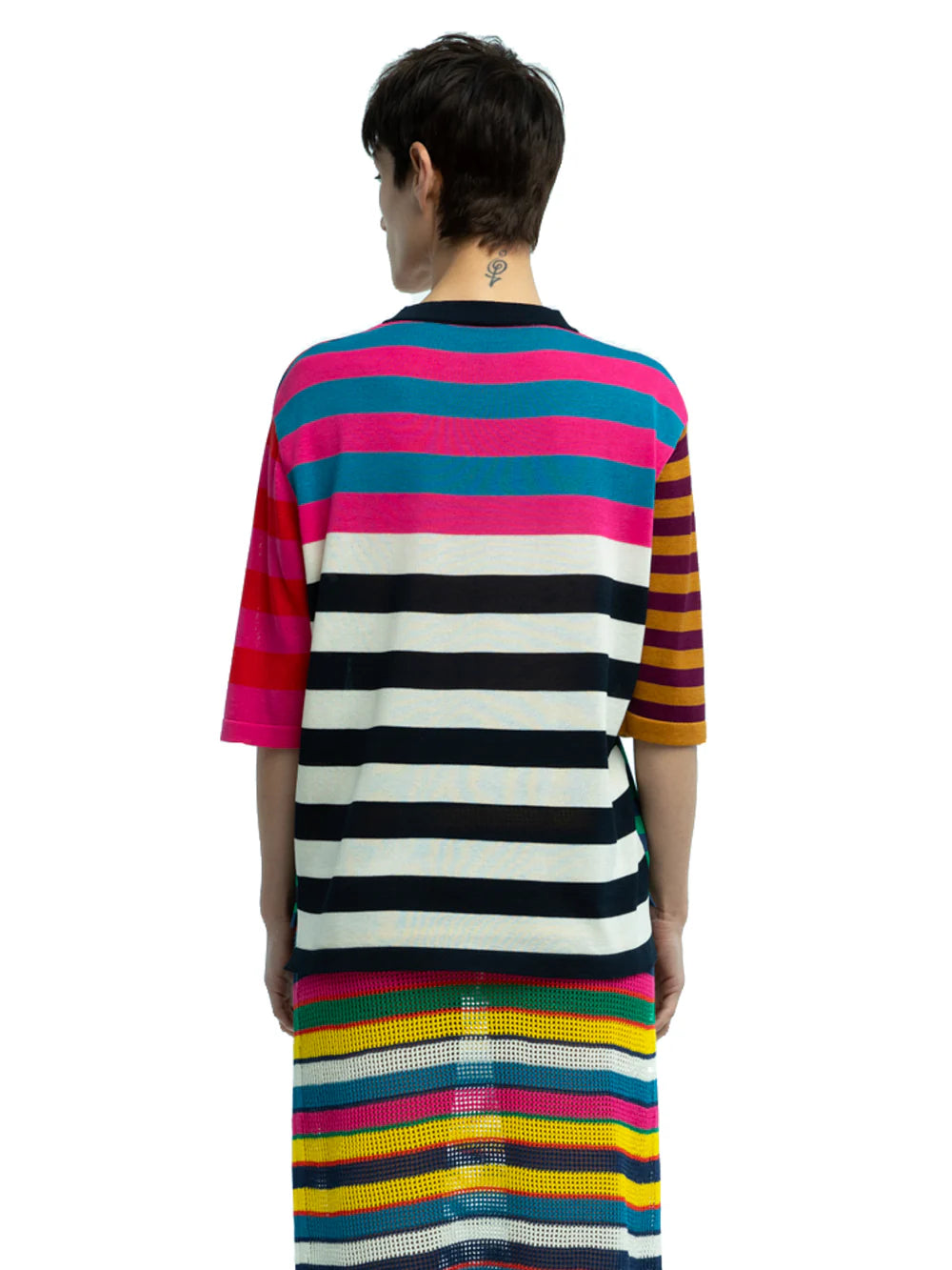 Fil Striped Crewneck