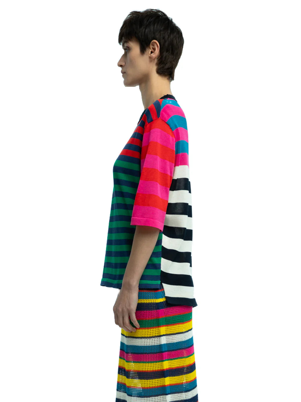 Fil Striped Crewneck