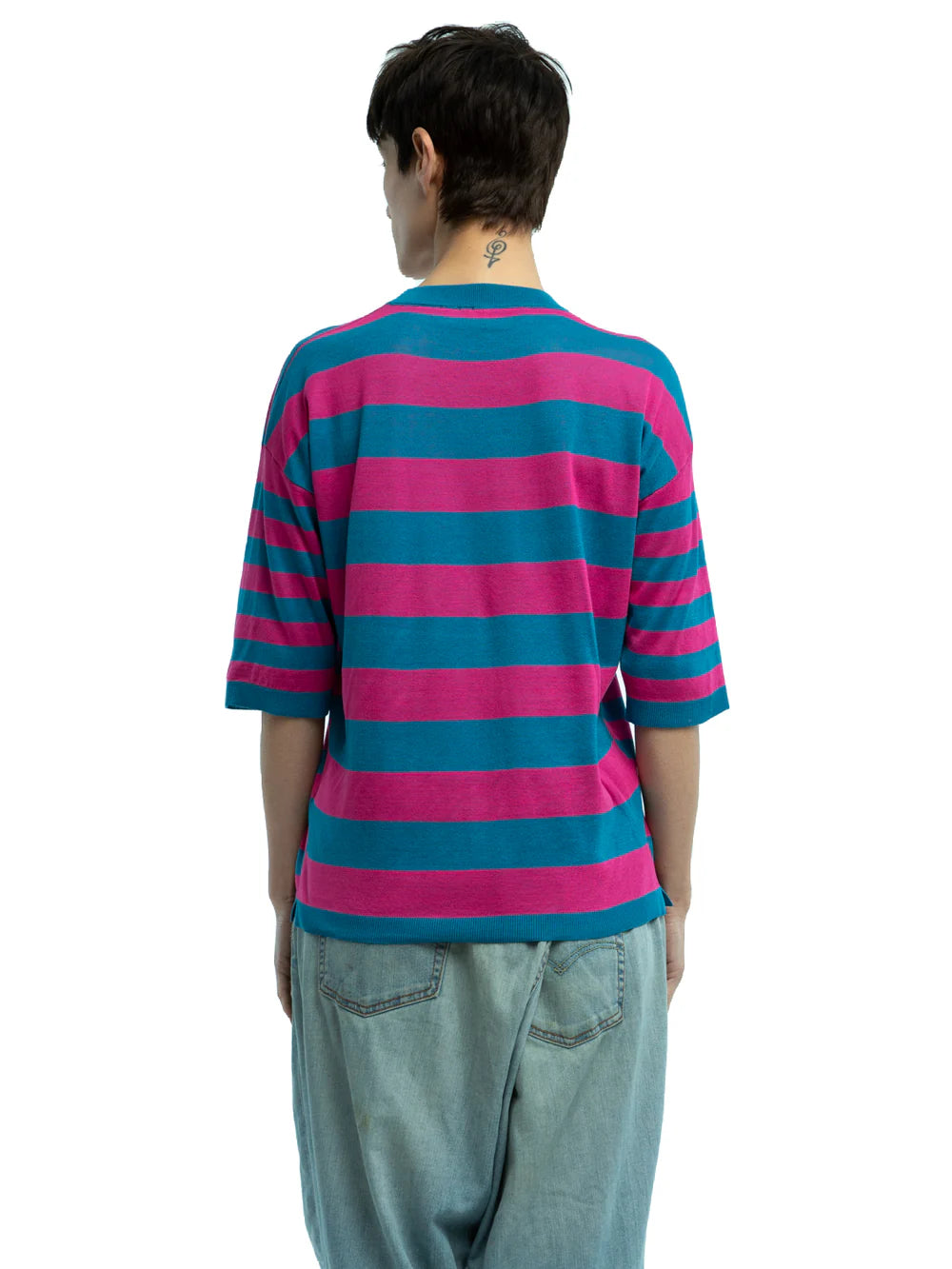 Andrea Striped Crewneck