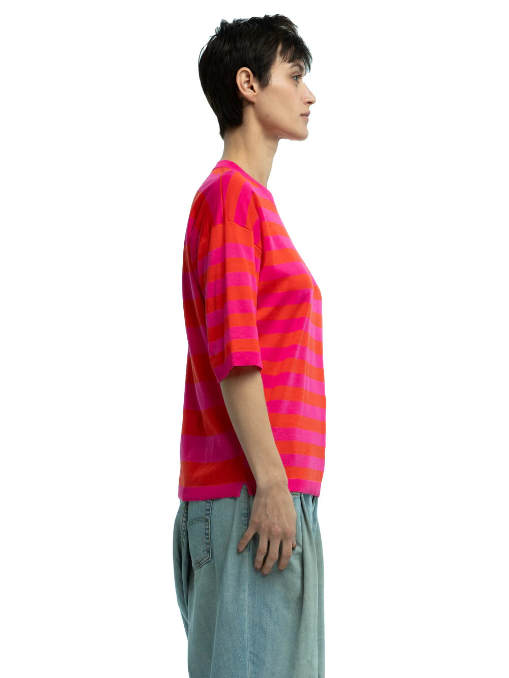 Andrea Striped Crewneck