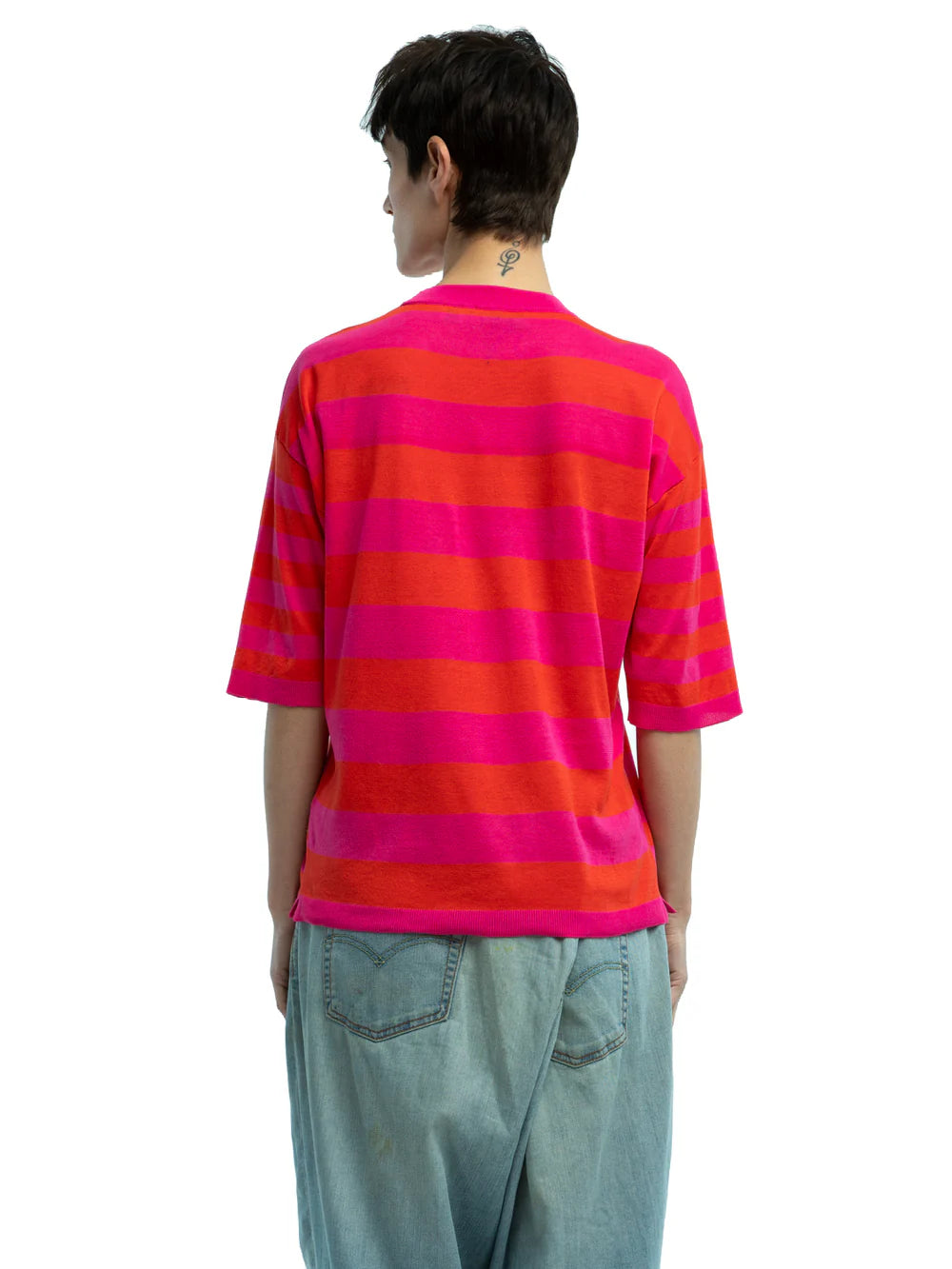Andrea Striped Crewneck