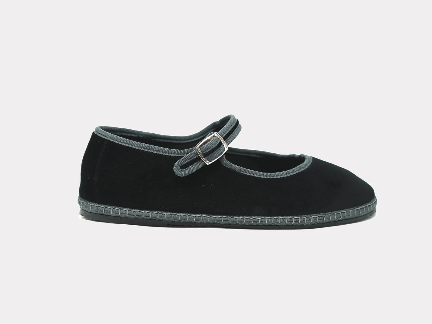 Furlane: Mary Jane Slippers - Black