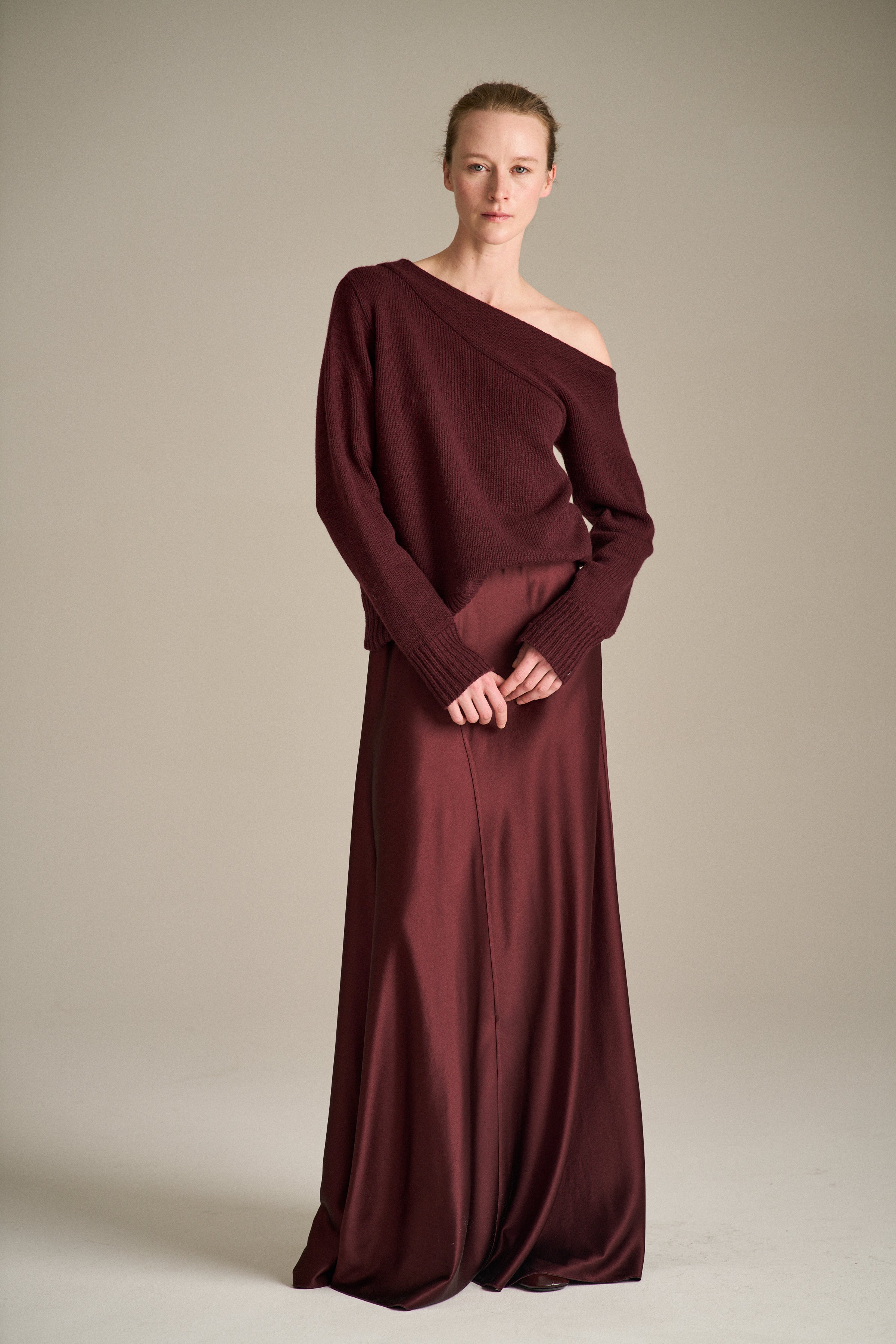 SIENNA SKIRT - Bordeaux