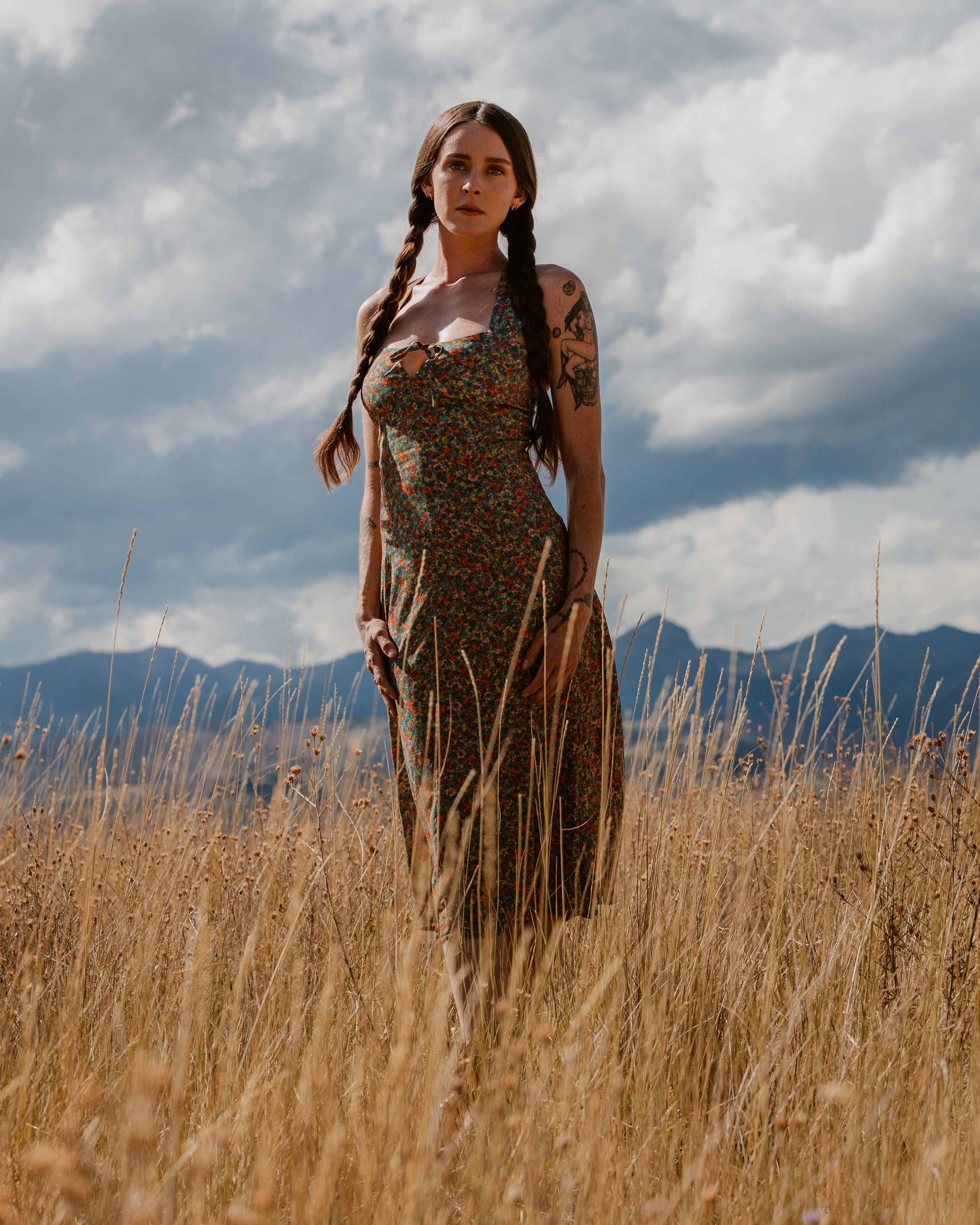 Dunton Dress - Poppy Skies