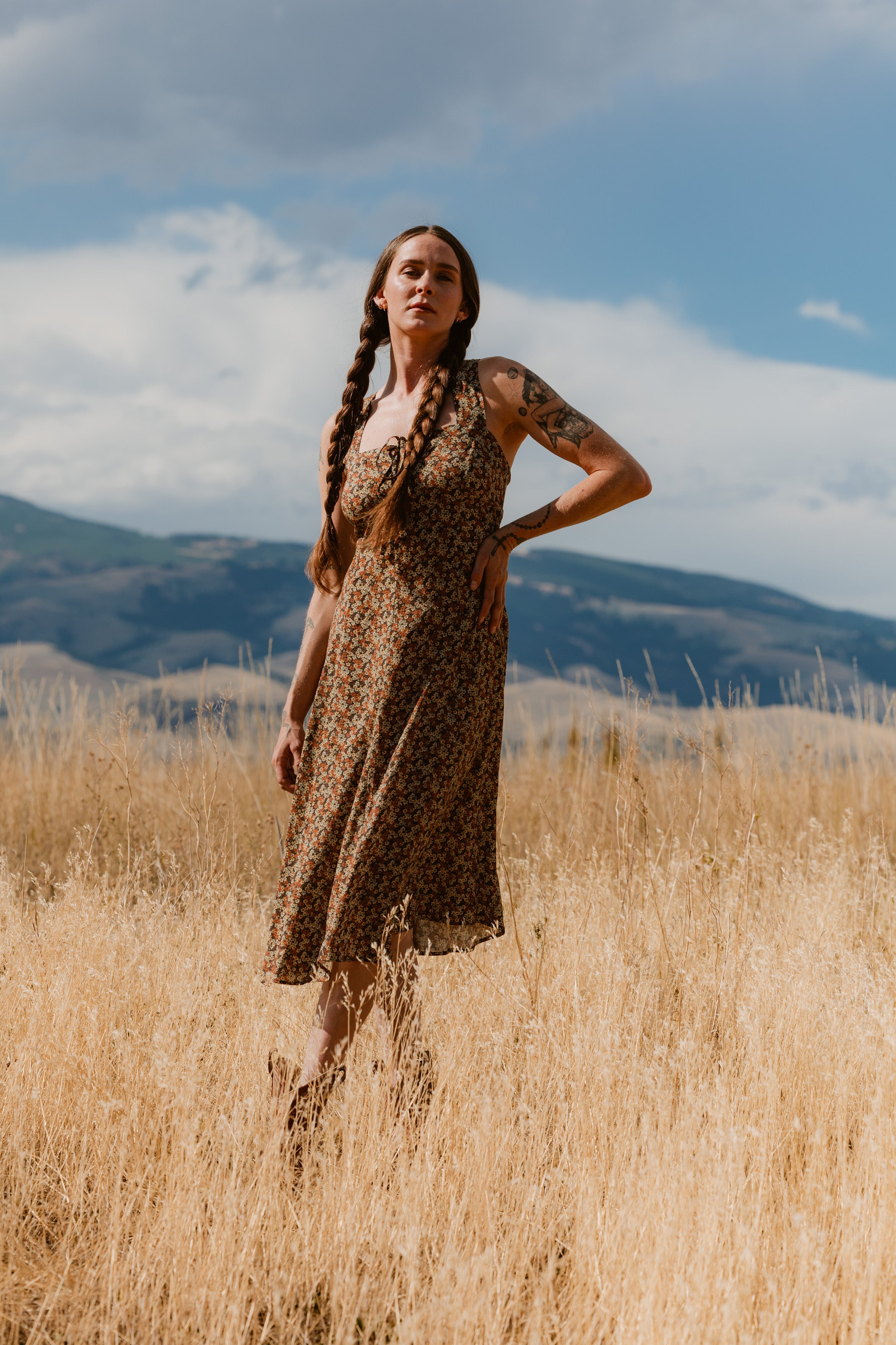 Dunton Dress - Autumn Calico