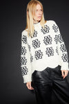 Sienna Sweater Ivory & Black