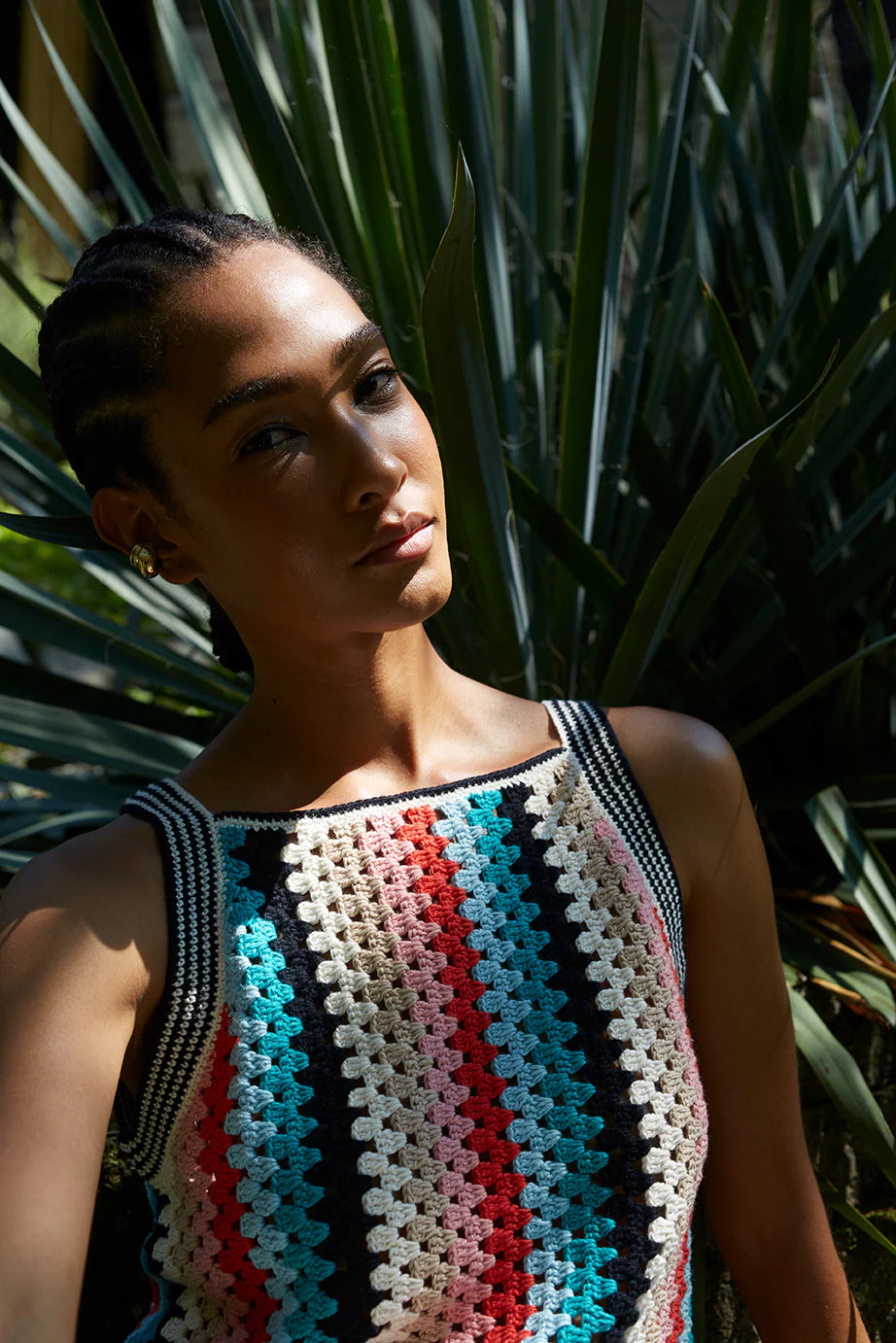 Kerry Crochet Top - Multicolor