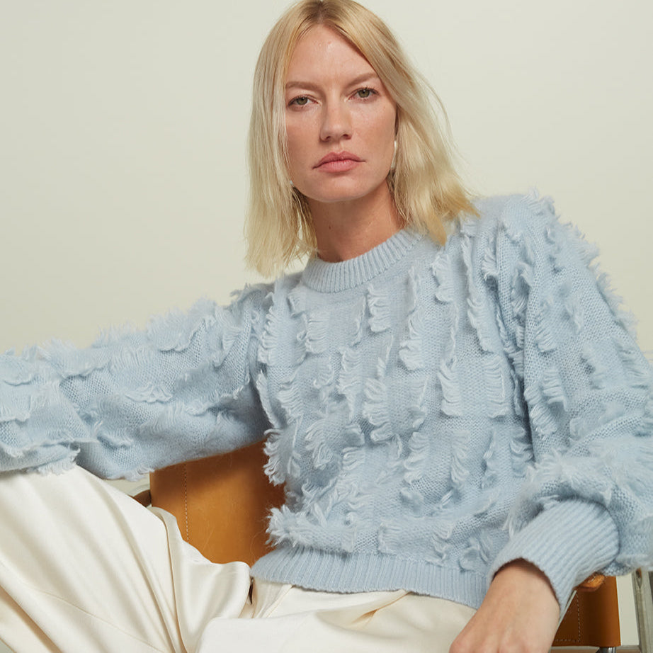 HALLY SWEATER | POWDER BLUE