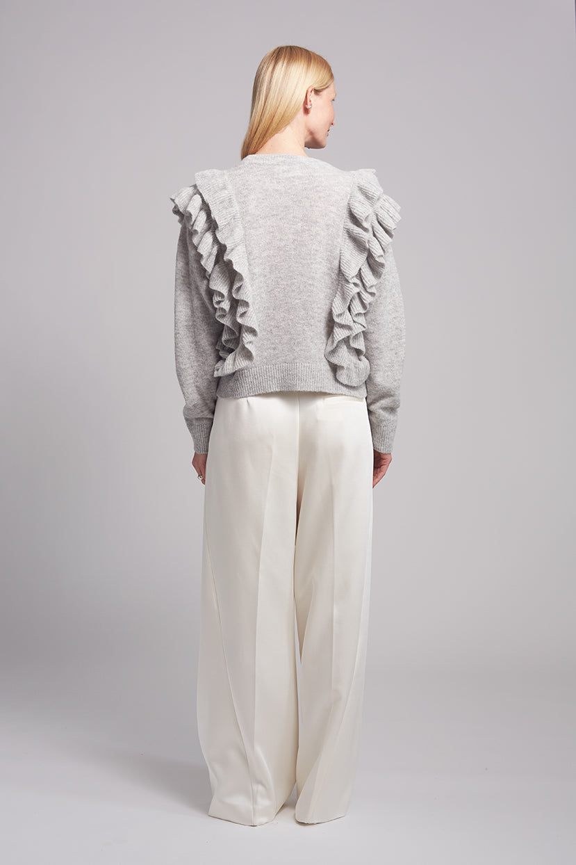 ELINA SWEATER | PALE GREY MELANGE