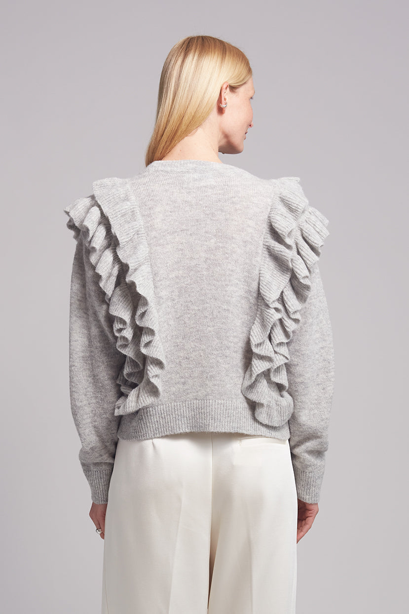 ELINA SWEATER | PALE GREY MELANGE