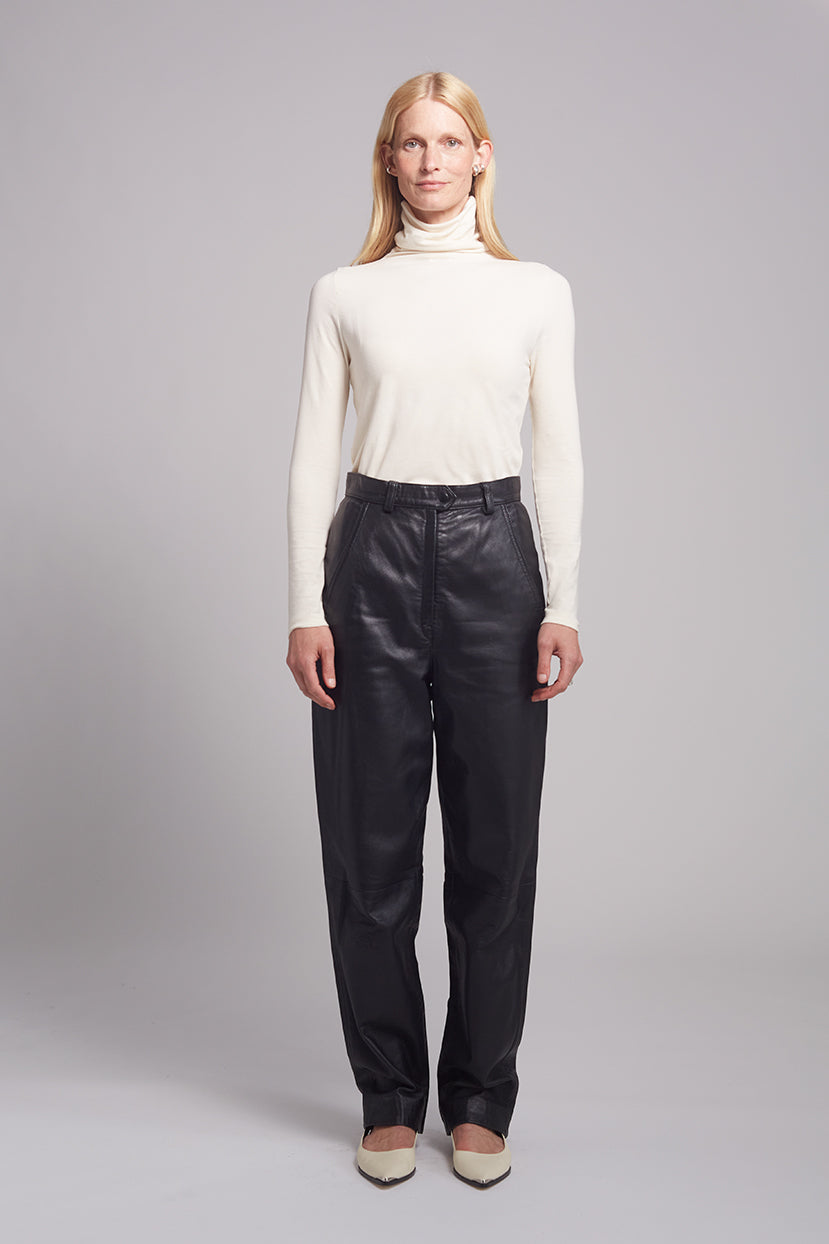 ANA T-NECK KNIT | IVORY