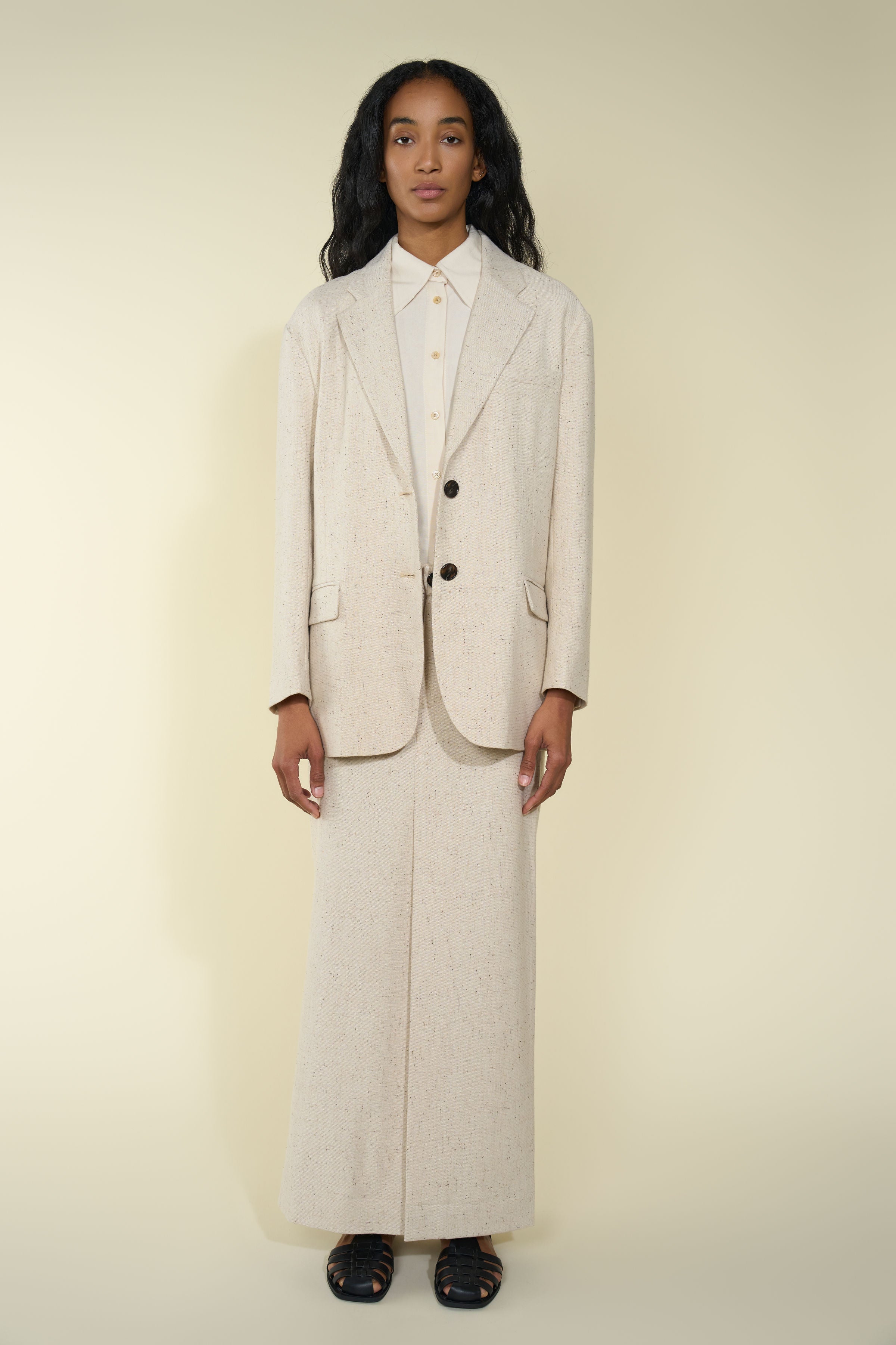 BISNAGE OVERSIZED JACKET - CREAM