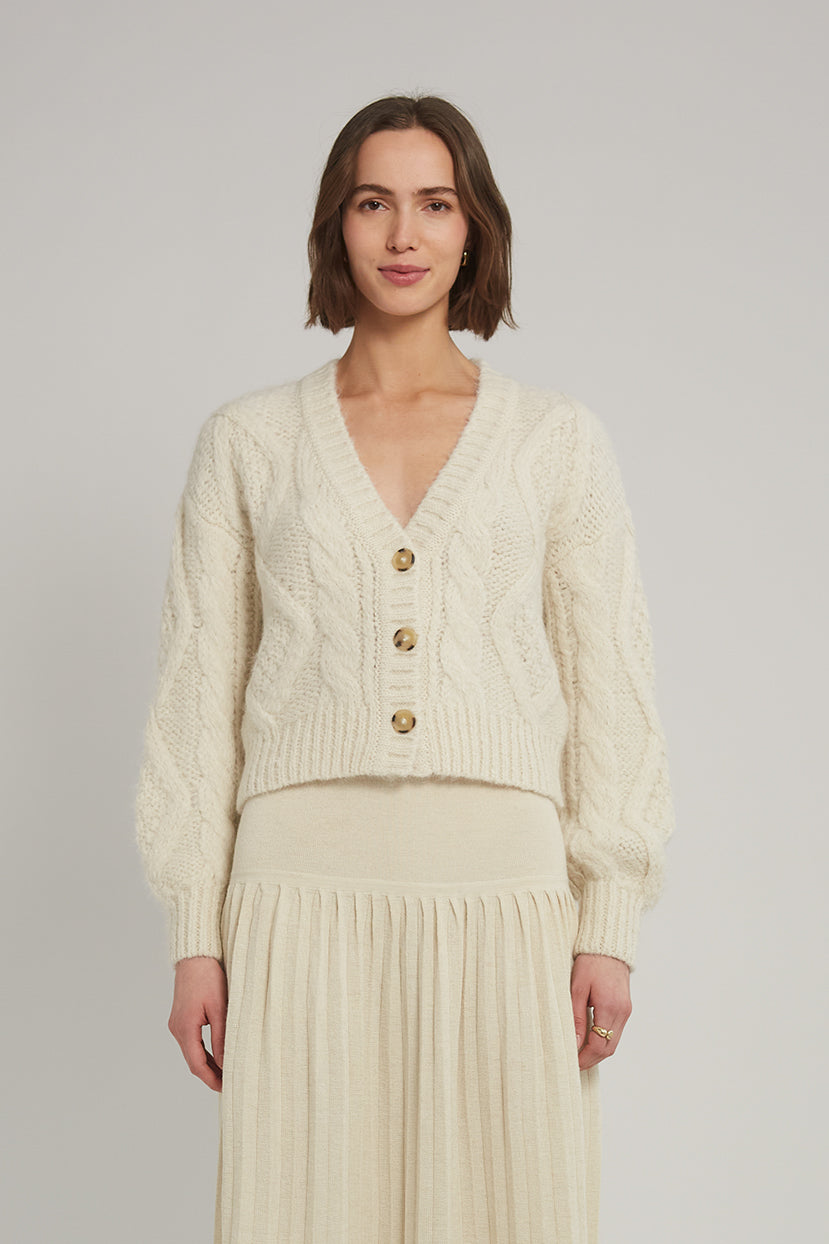 Eleven Six Tara Cardi in Ivory