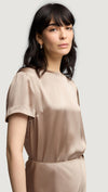 Satin Top Taupe