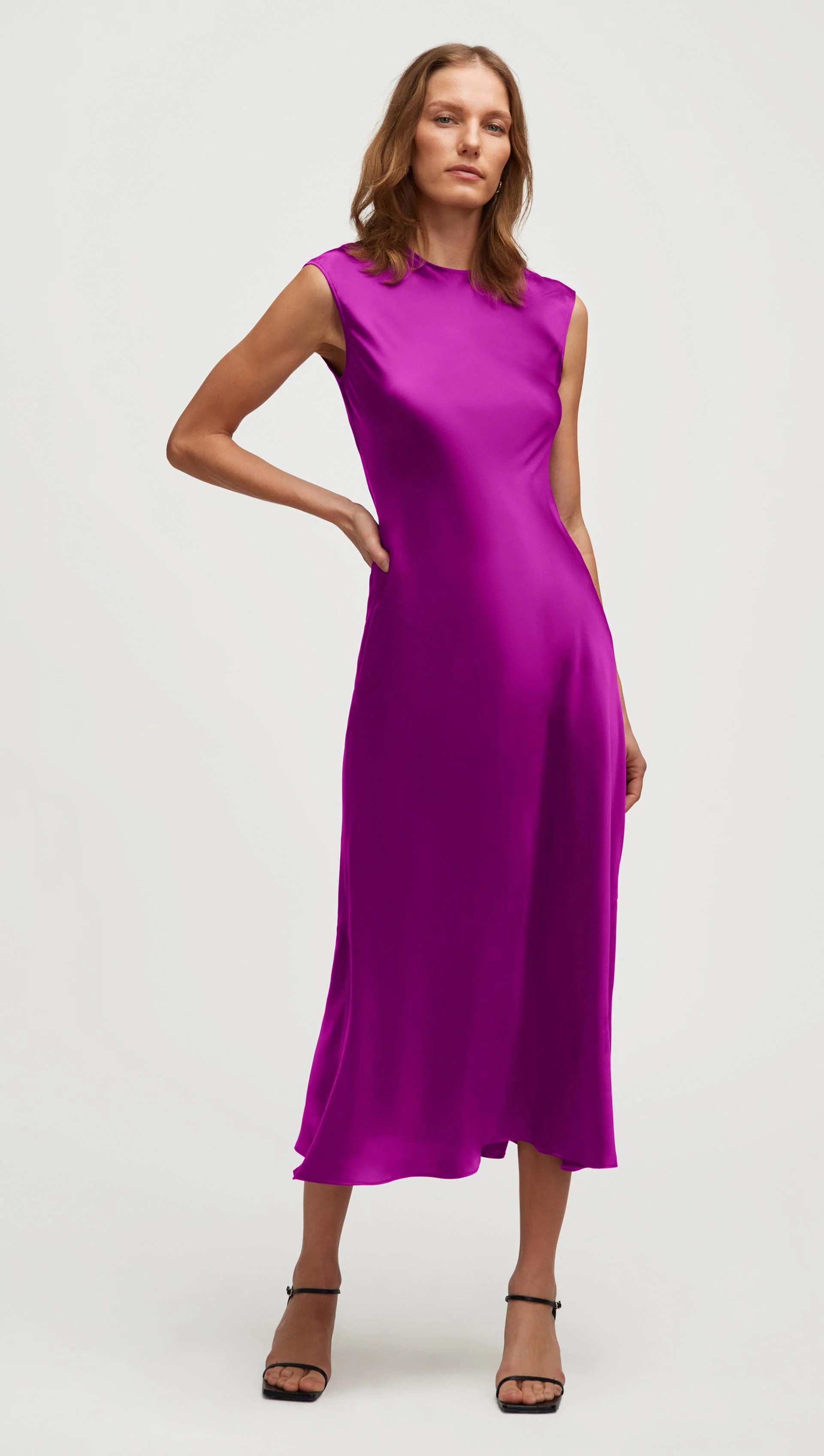 BIAS DRESS - ORCHID