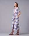 IKAT WEAVE WRAP DRESS