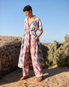 IKAT WEAVE WRAP DRESS