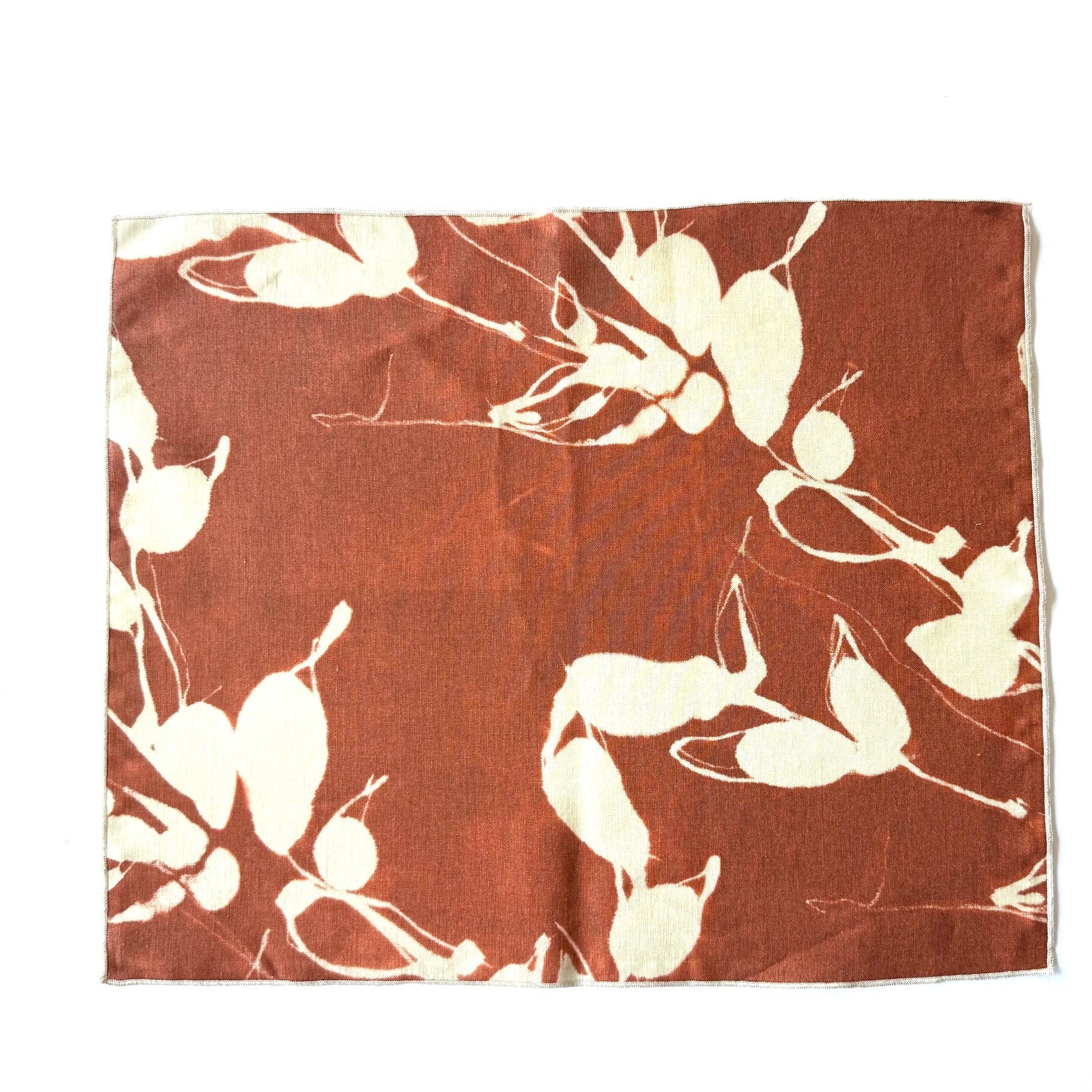 Porto Print Placemats in Clay - Set of 4